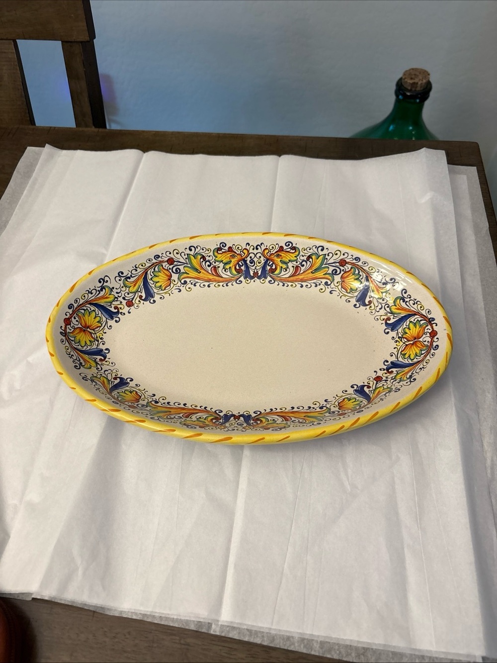 Meridiana Ceramiche 13.5 Inch Oval Platter Italy